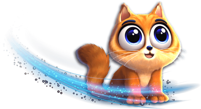 orange cat game character